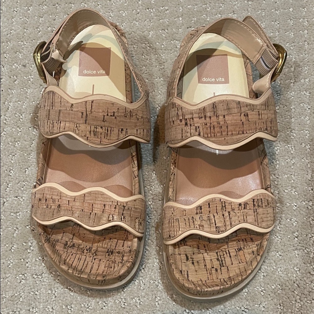 Dolce Vita Cork Textured Sandals